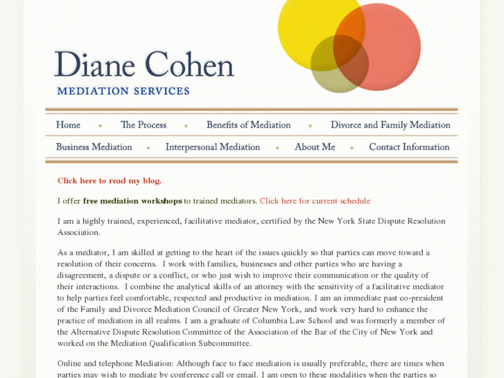 www.dianecohenmediation.com