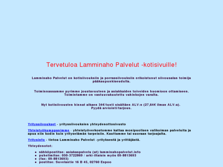 www.lamminahopalvelut.info