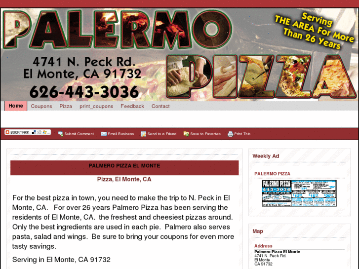 www.palermopizzaelmonte.com