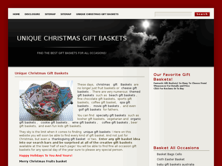 www.uniquechristmasgiftbaskets.net