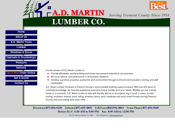 www.admartinlumber.com