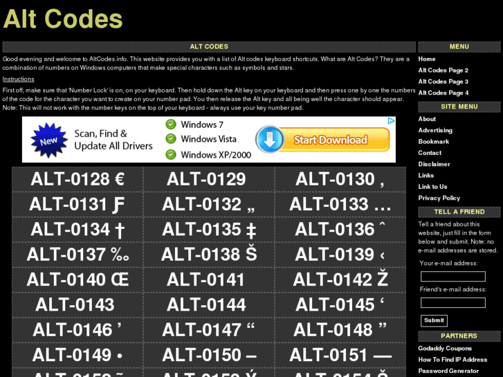 www.altcodes.info