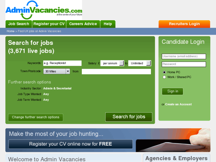 www.adminjobvacancies.com