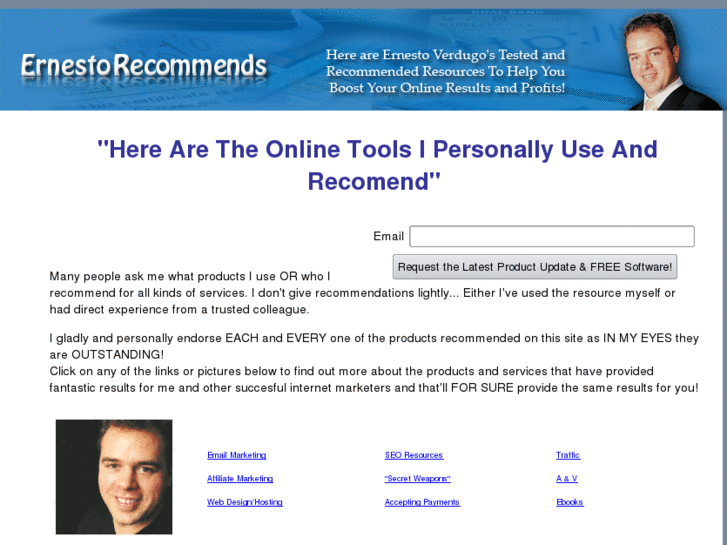www.ernestorecommends.com