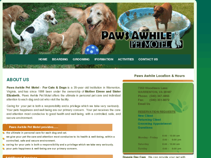 www.pawsawhilepetmotel.com