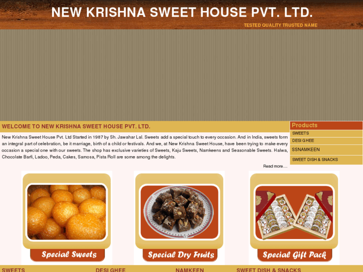 www.newkrishnasweets.com