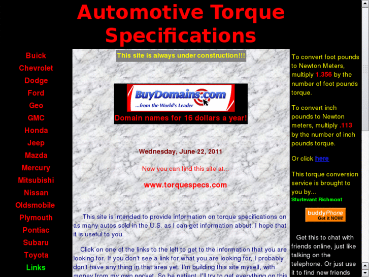 www.torquespecs.com