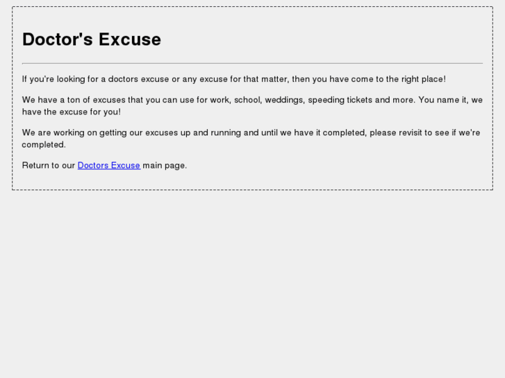 www.excusedoctor.com