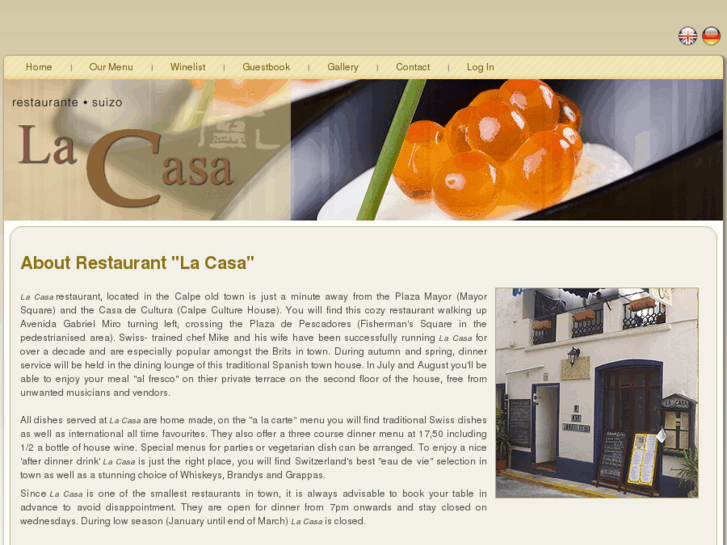 www.lacasarestaurante.com