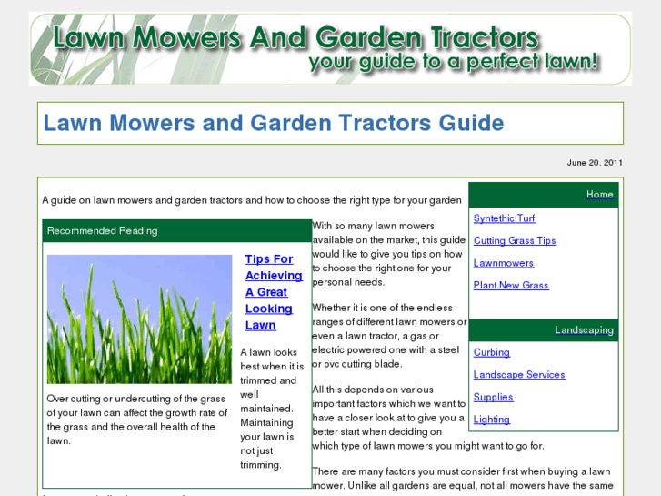 www.lawn-mowers-and-garden-tractors.com