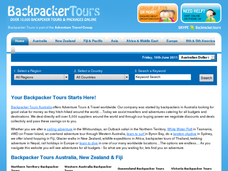 www.backpackertours.info