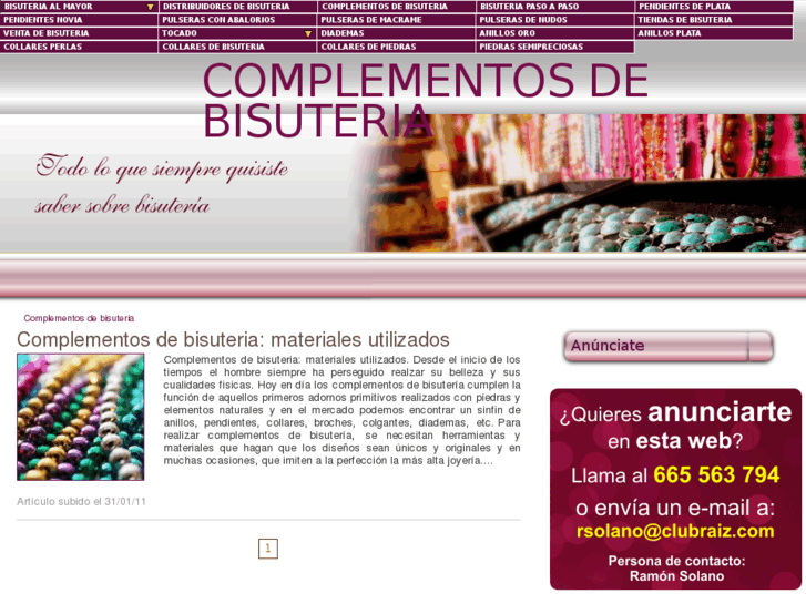 www.complementosdebisuteria.es