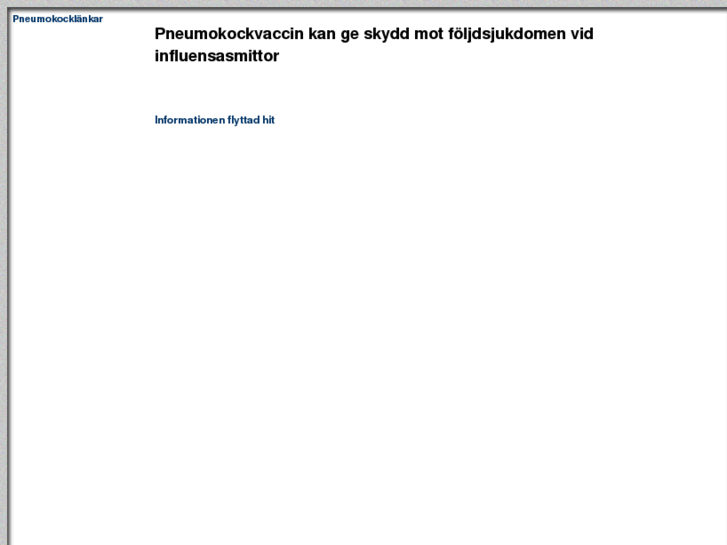 www.pneumokockvaccinering.se