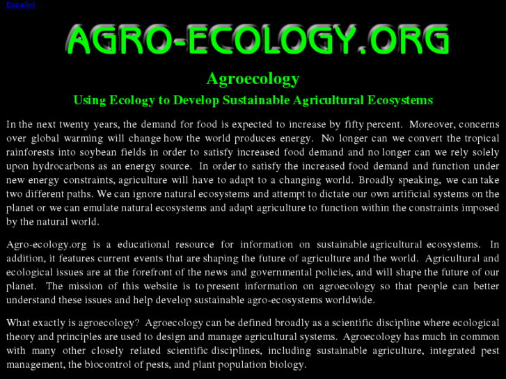 www.agro-ecology.org