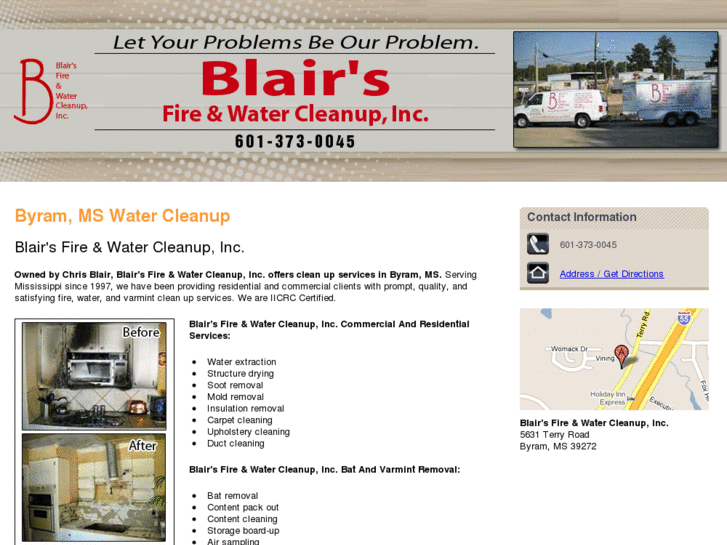 www.blairsfireandwatercleanup.net