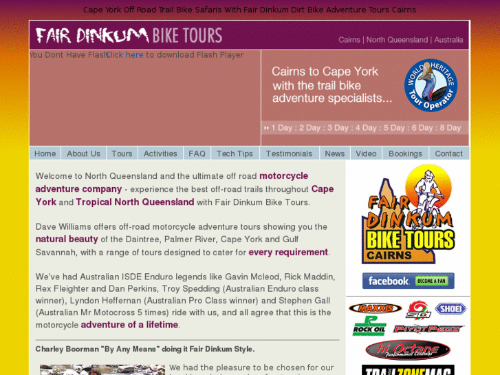 www.fairdinkumbiketours.com.au