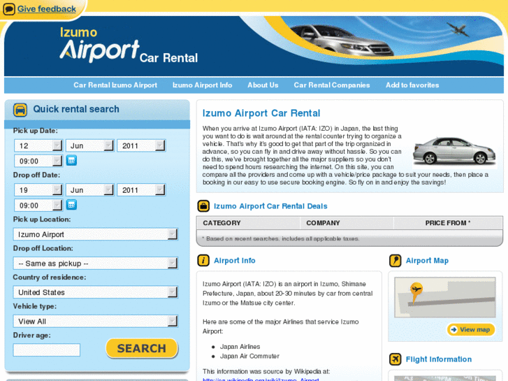 www.izumoairportcarrental.com