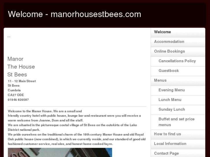 www.manorhousestbees.com