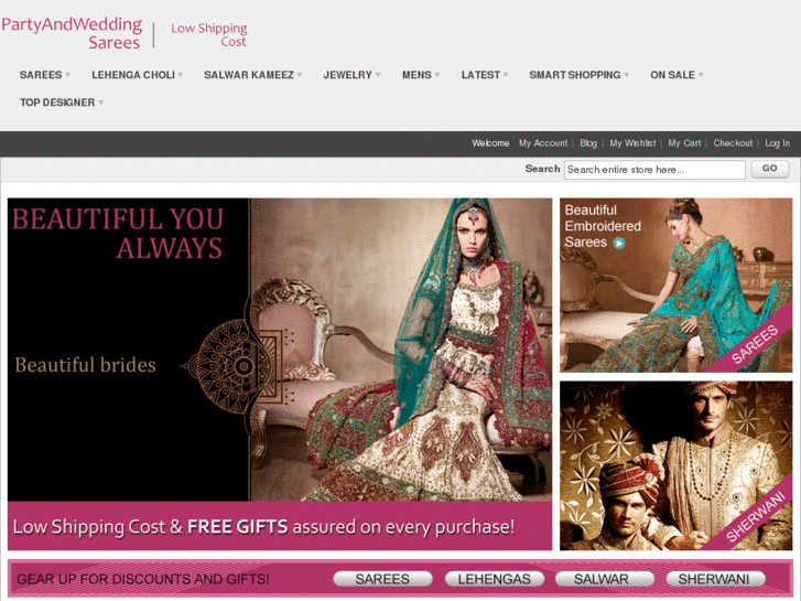 www.partyandweddingsarees.com