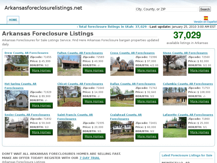 www.arkansasforeclosurelistings.net