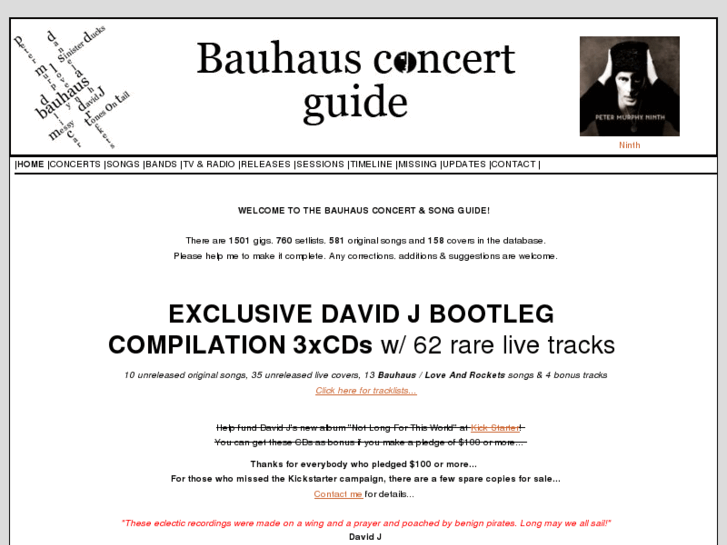 www.bauhausgigguide.info