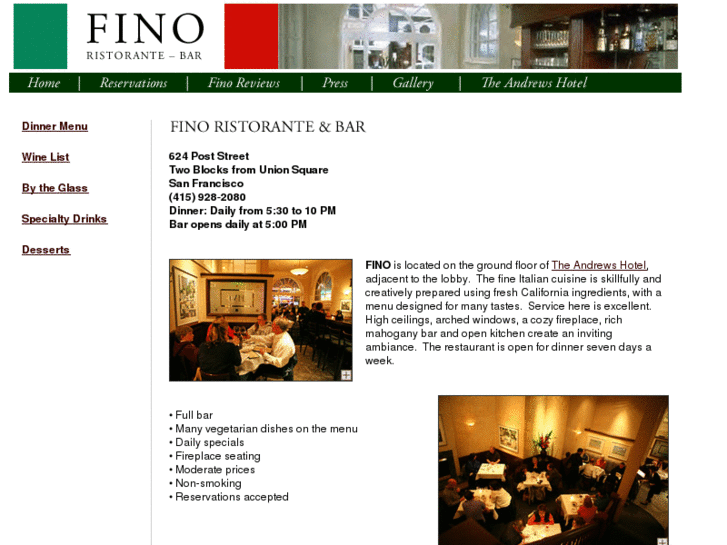 www.finoristorante.com