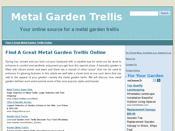 www.metalgardentrellis.org