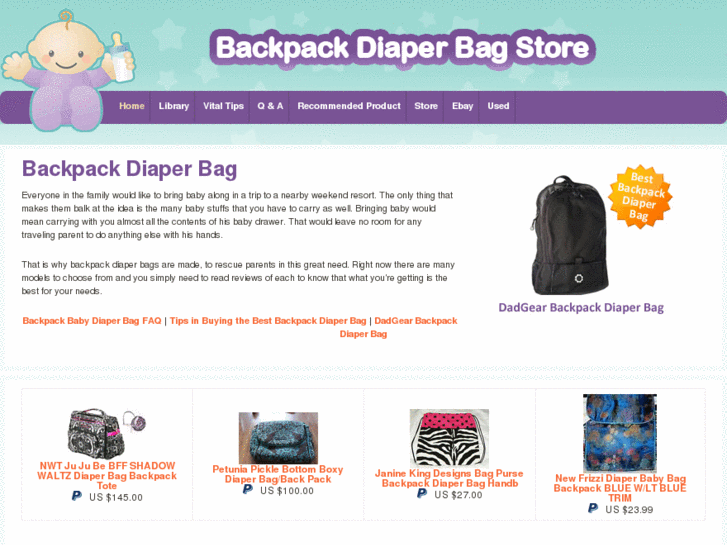 www.backpackdiaperbagstore.com