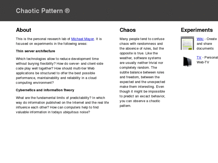 www.chaoticpattern.net