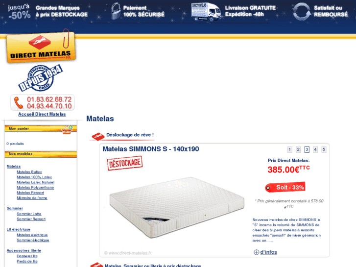 www.directmatelas.com