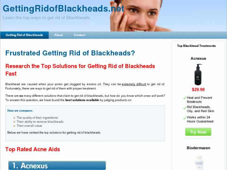 www.gettingridofblackheads.net