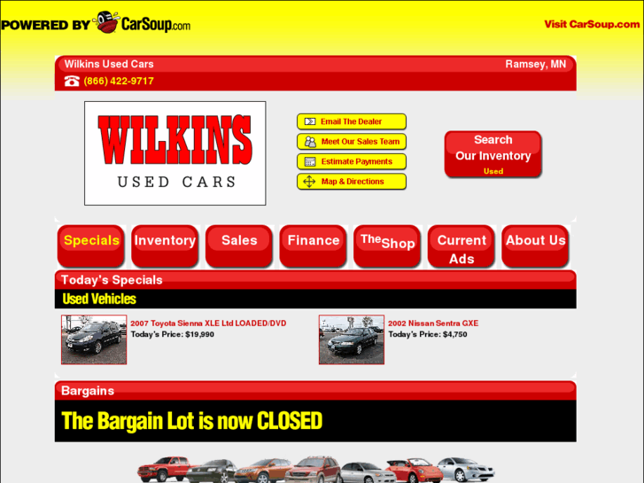 www.wilkinsusedcars.com