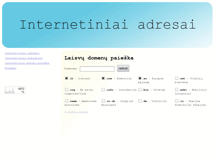 www.internetiniaiadresai.lt