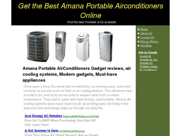 www.amanaportableairconditioners.com