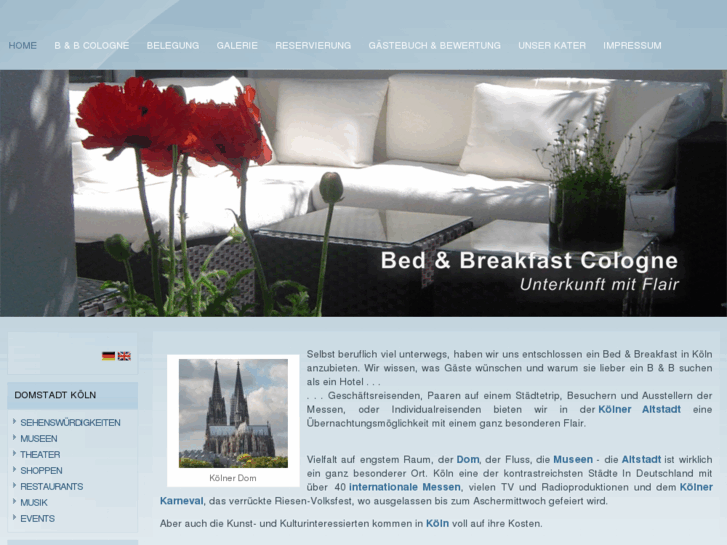 www.bedandbreakfastcologne.com