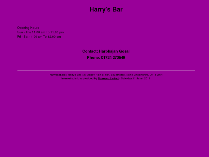 www.harrysbar.org