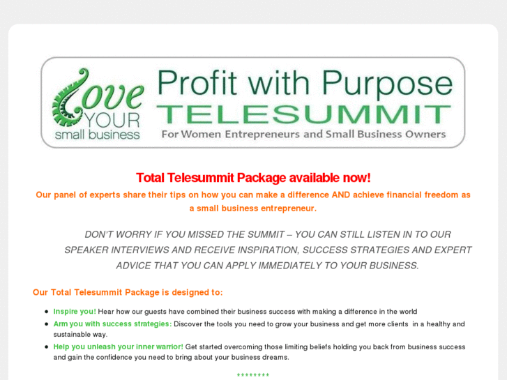 www.profitwithpurposebusinesssummit.com