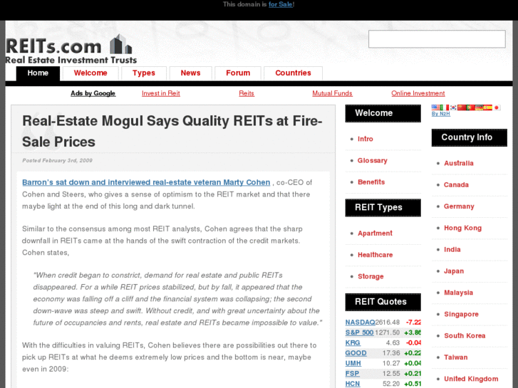 www.reits.com