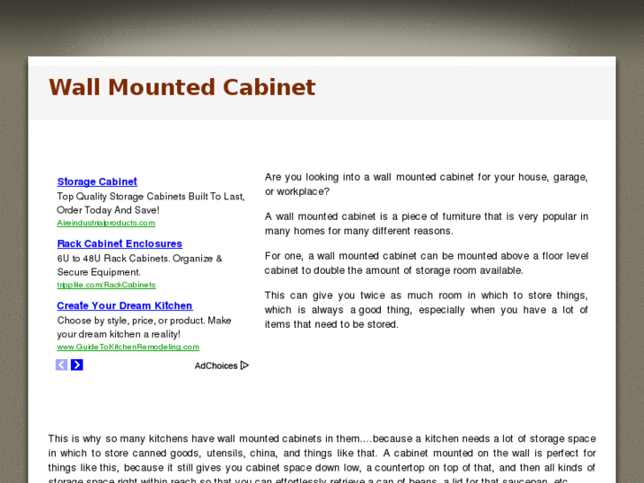 www.wallmountedcabinet.com