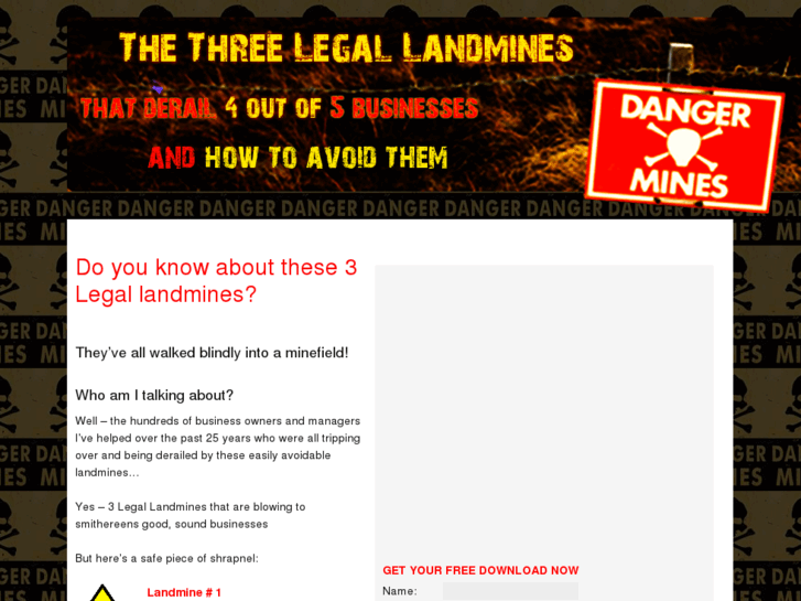 www.3legallandmines.com