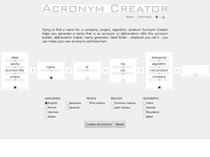 www.acronymcreator.net