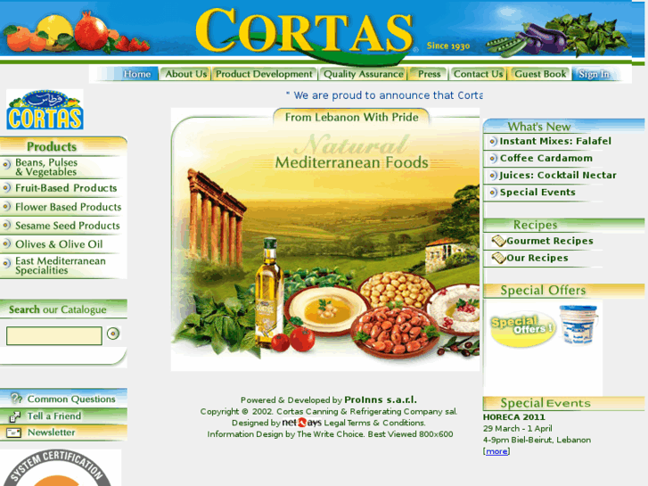 www.cortasfood.com