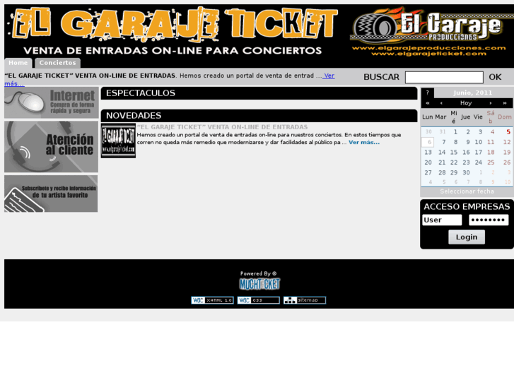 www.elgarajeticket.com