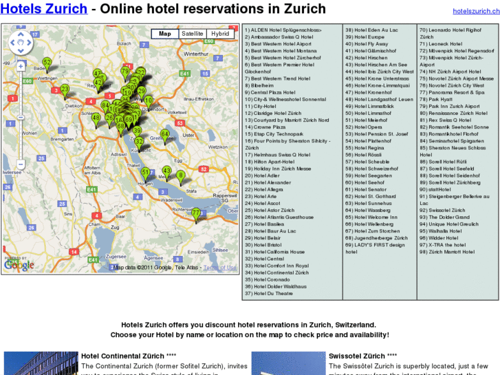 www.hotelszurich.ch