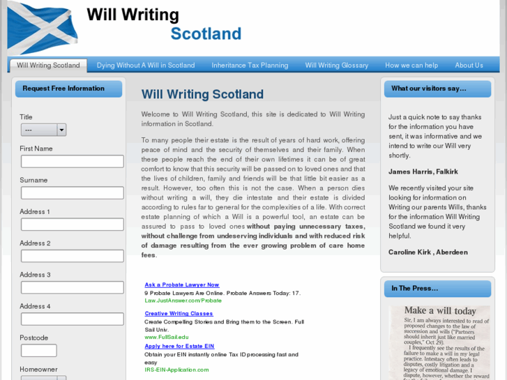 www.willwritingscotland.co.uk