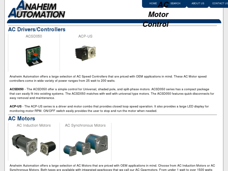 www.acmotorcontrol.net