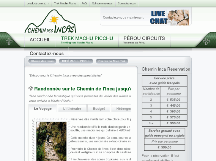 www.chemininca.com