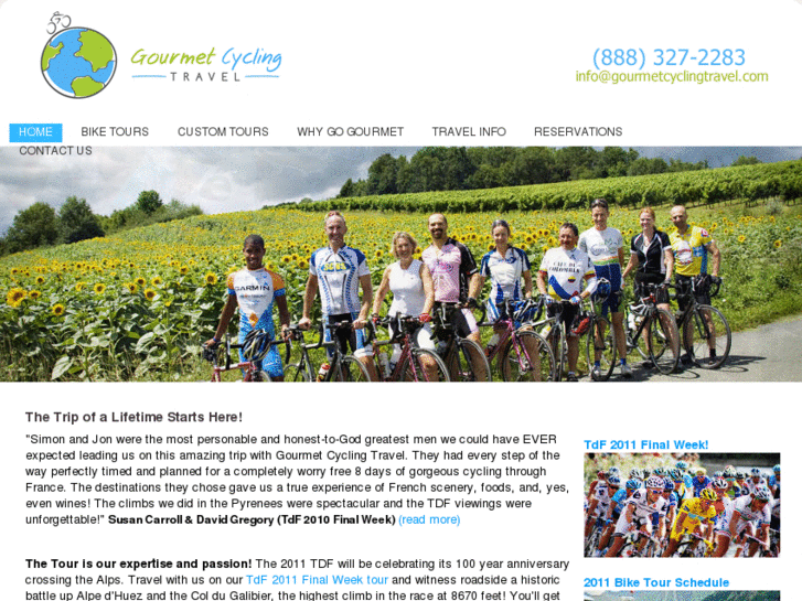 www.gourmetcyclingtravel.com