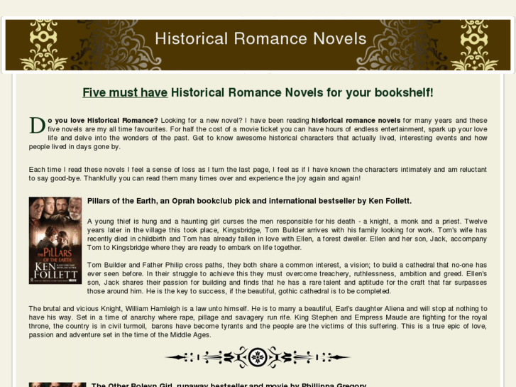 www.historical-romance-novels.com