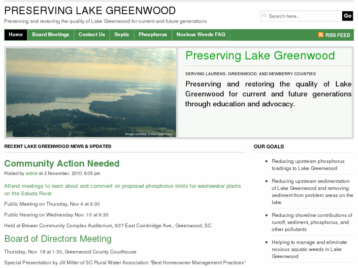 www.preservinglakegreenwood.org